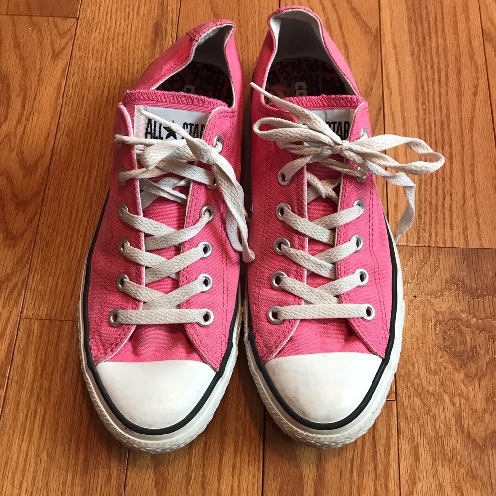 Bright pink Converse